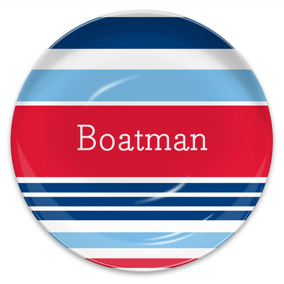 Espadrille Nautical Melamine Plate